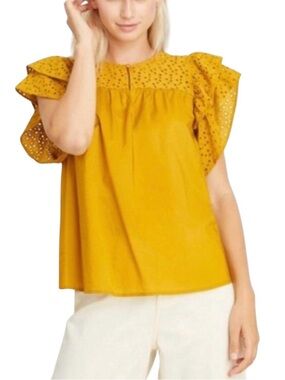 Women’s A New Day Top NWT Size S Color:   Olive (looks gold)